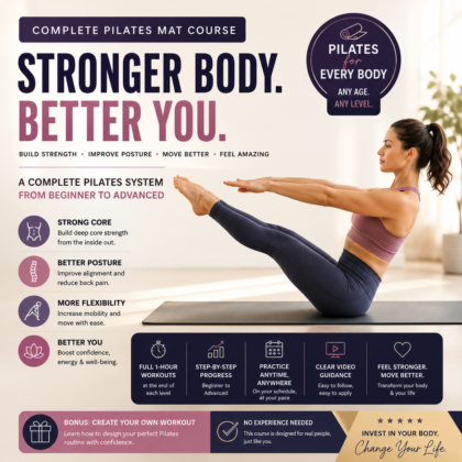 Complete Pilates Mat Course: Beginner to Advanced Level